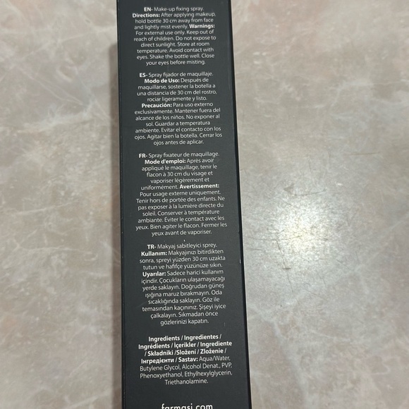 Farmasi Black Setting Spray Finish - Picture 3 of 6